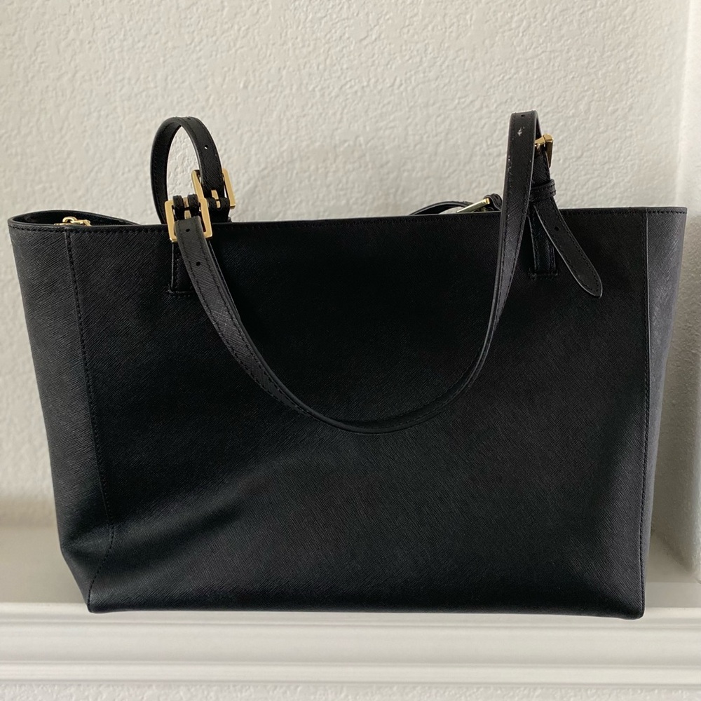 Tory Burch black double handle York tote bag - Picture 6 of 8